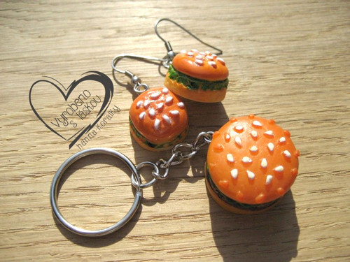 Klíčenka - Přívěsek - Hamburger — foto 3