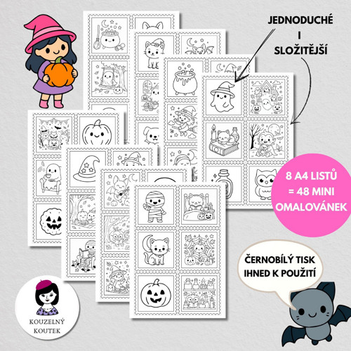 Omalovánky | Halloween | Dušičky | Podzim — foto 2