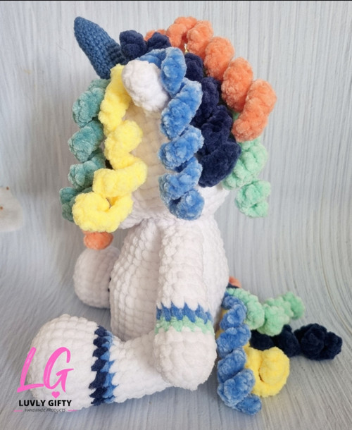 NÁVOD PDF háčkovaný jednorožec 28cm — foto 2