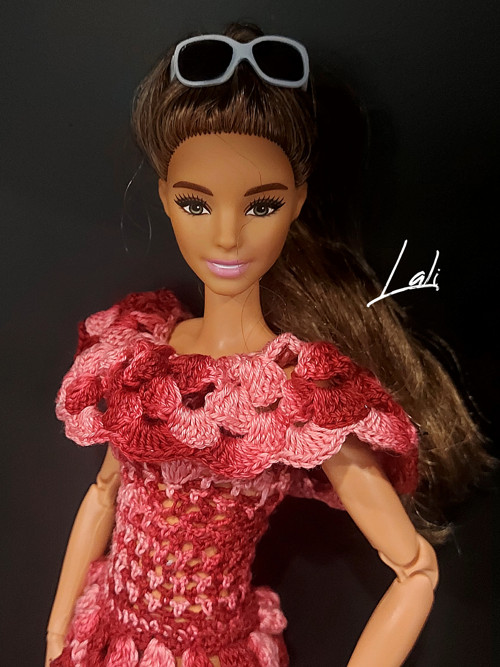 Háčkované šatičky pro Barbie Made to Move 5. — foto 2