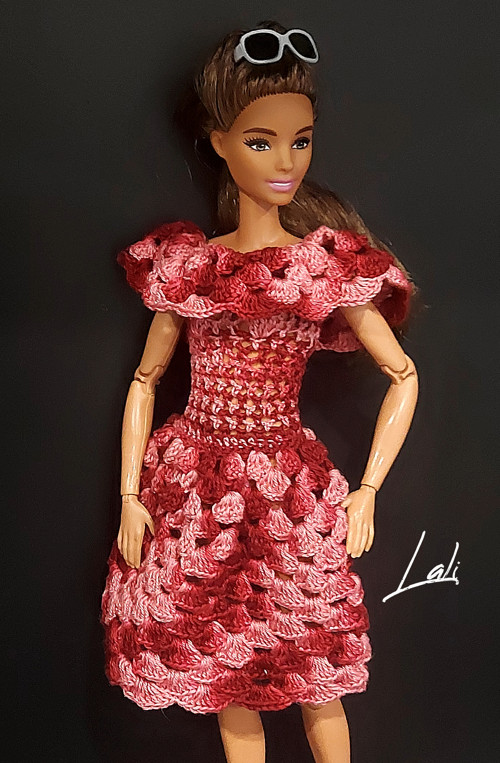 Háčkované šatičky pro Barbie Made to Move 5. — foto 4