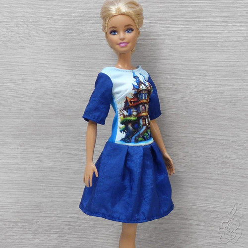Modré šatičky pro Barbie — foto 4