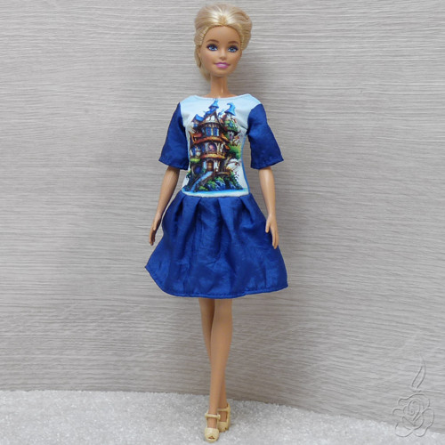 Modré šatičky pro Barbie — foto 3