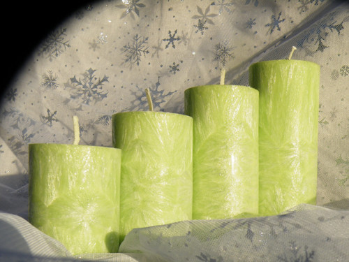 Palmové adventní schody- BEZ VŮNĚ - světle zelená — foto 5