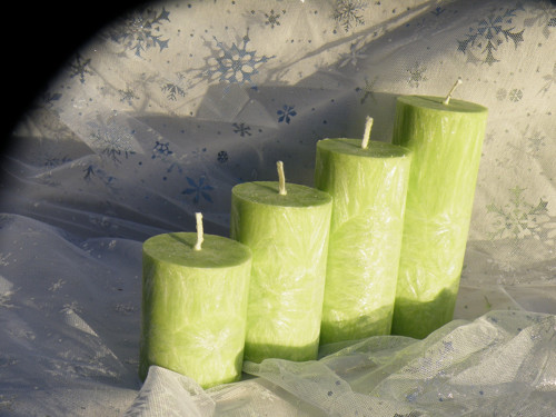 Palmové adventní schody- BEZ VŮNĚ - světle zelená — foto 2