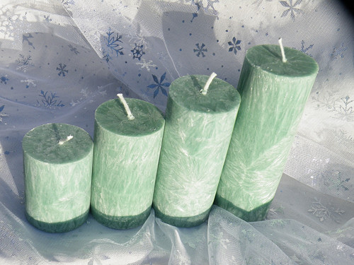 BEZ VŮNĚ palmové adventní schody - zelená — foto 2