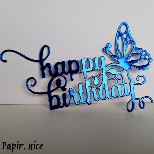 Papírový výřez HAPPY BIRTHDAY — foto 3