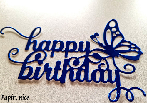Papírový výřez HAPPY BIRTHDAY — foto 2