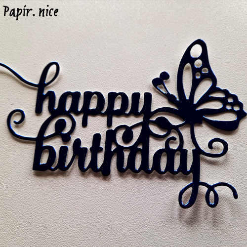 Papírový výřez HAPPY BIRTHDAY — foto 5