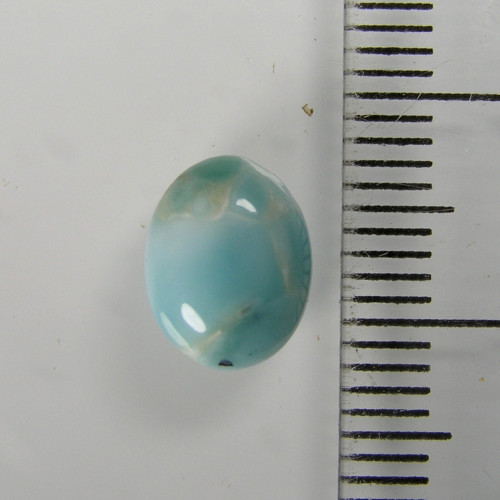 Kabošon Larimaru, 2,79 ct., cca. 9x7 mm — foto 4