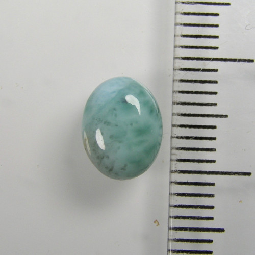 Kabošon Larimaru, 2,36 ct., cca. 9x7 mm — foto 5