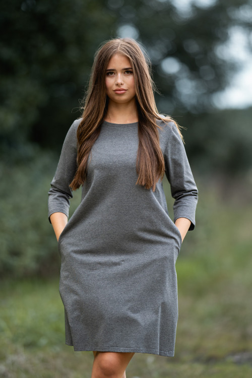 Šaty KOKO šedá melé — foto 2