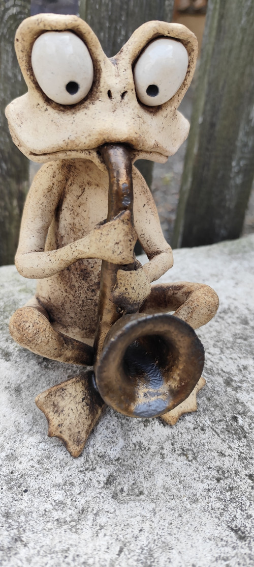 Žabák muzikant - saxofon — foto 6