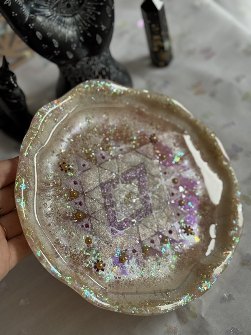 Sri Yantra tácek — foto 4