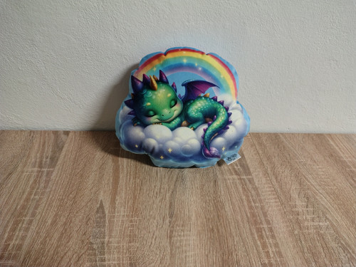 Drak na obláčku - 3D polštář — foto 3