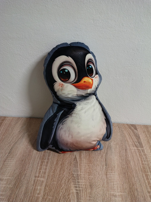 Tučňák - 3D polštář — foto 2