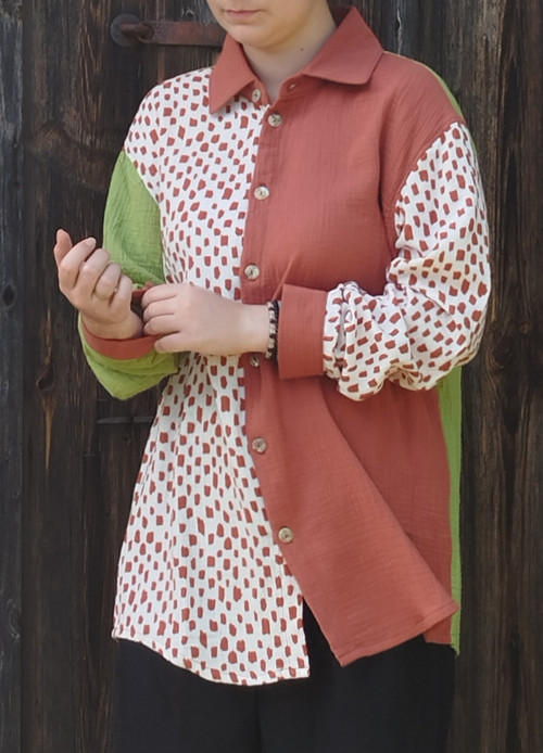 Barevná košile - Zelená vel.M-XL — foto 2