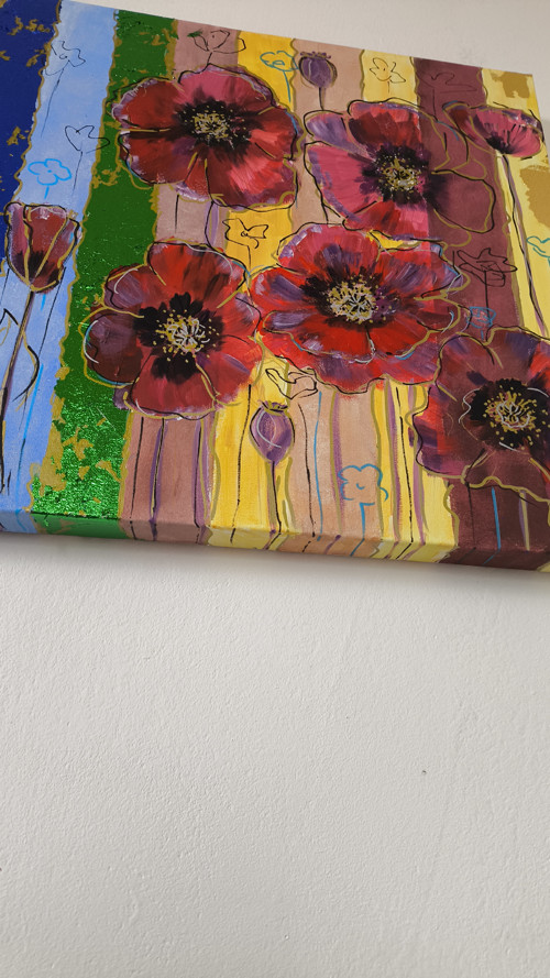 Vlčí máky 50×50 cm — foto 5