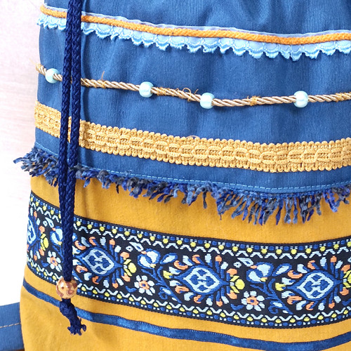 Modrý folklór - batoh — foto 4