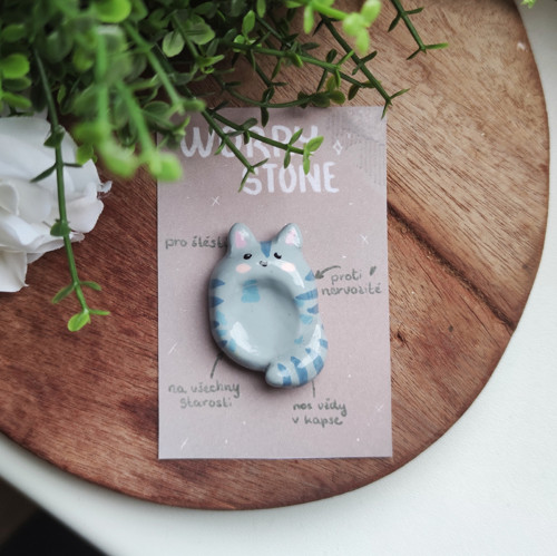 Kočka - worry stone | kámen starostí — foto 6