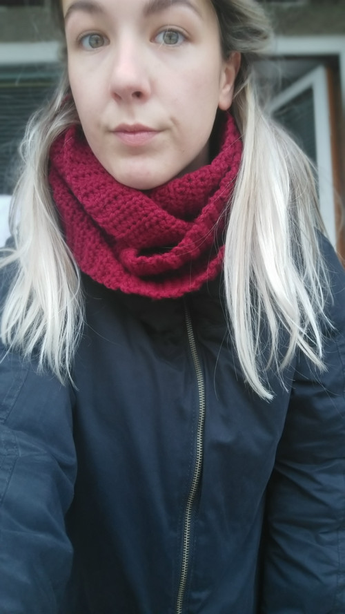 Háčkovaný nákrčník / šála — foto 4