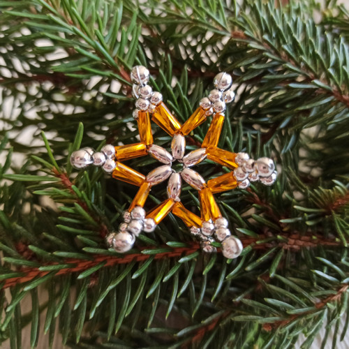 Vločka Kateřina 3D zlatá — foto 2