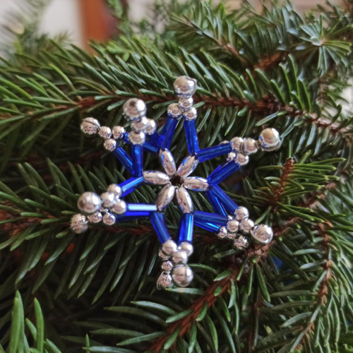 Vločka Kateřina 3D modrá — foto 2
