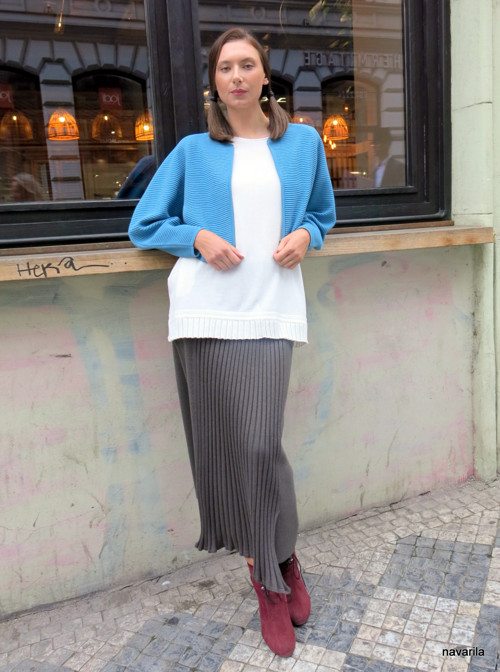 LÍDA-maxisukně s plisé — foto 2
