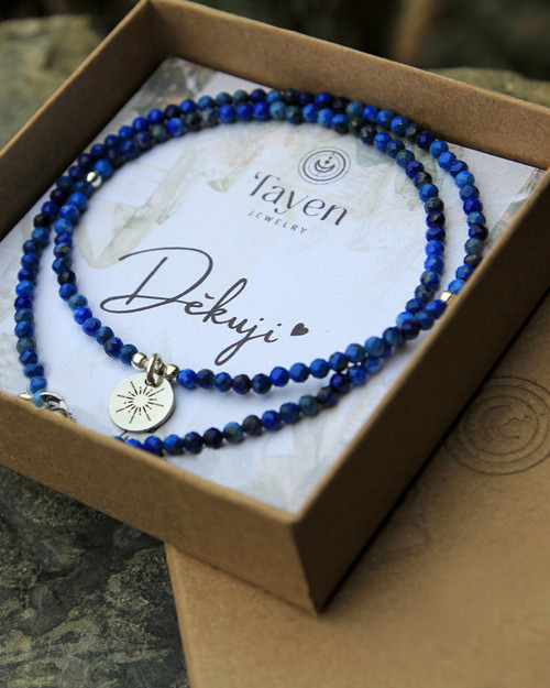 Náhrdelník SLUNCE - Lapis lazuli — foto 3