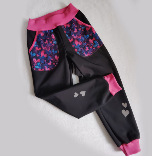 Softshellové kalhoty černé +vzor — foto 2