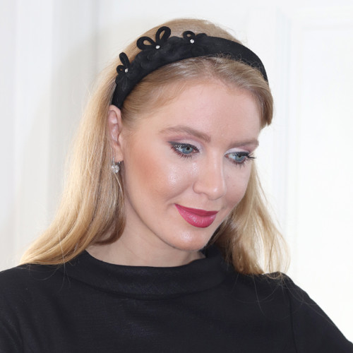 Čelenka Daisy - vlna, černá — foto 2
