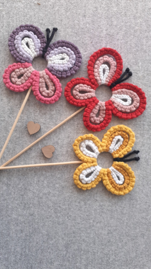 Macramé motýl-zápich — foto 2