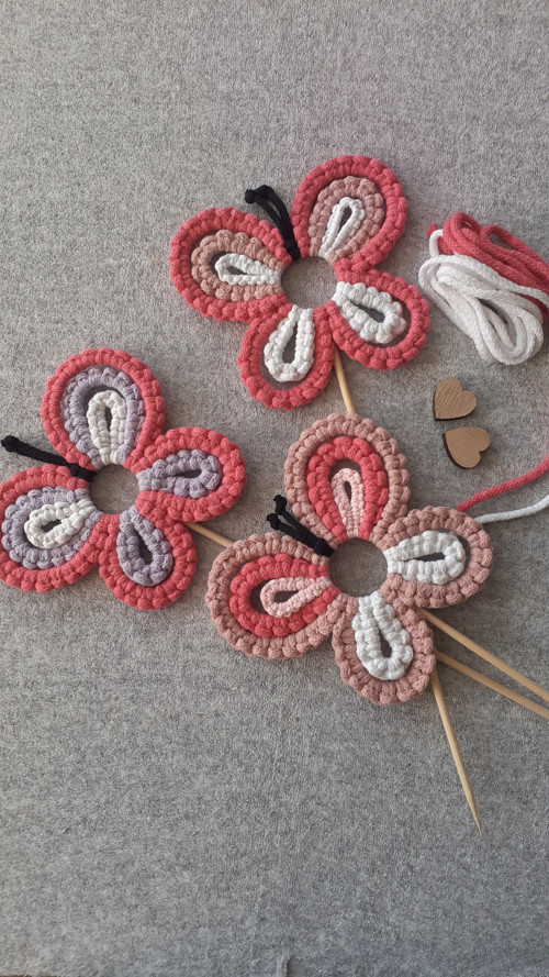 Macramé motýl-zápich — foto 2