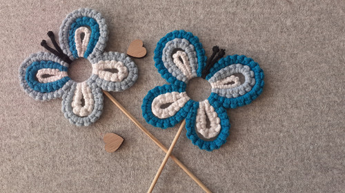 Macramé motýl-zápich — foto 2