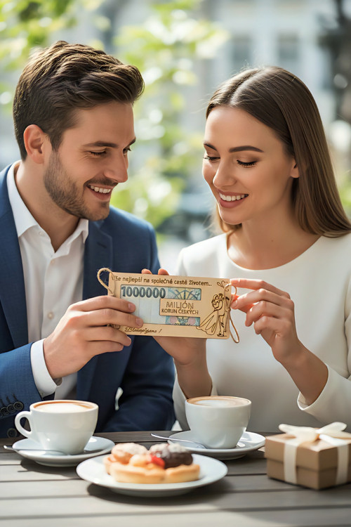 Dřevěná obálka na peníze MILION — foto 6