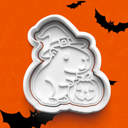 4x vykrajovátko halloween - kapybara — foto 2