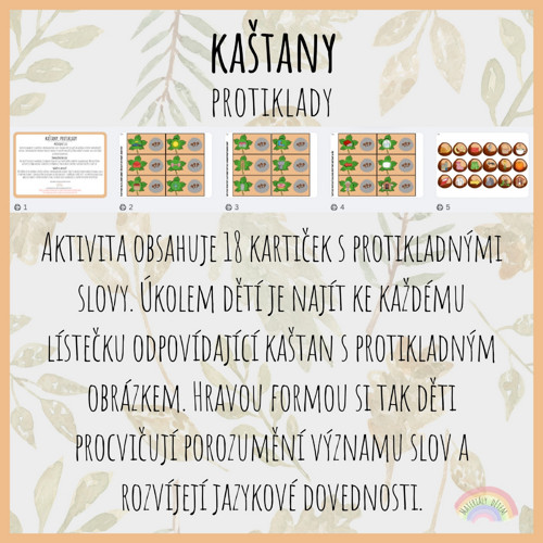 Kaštany, protiklady — foto 2