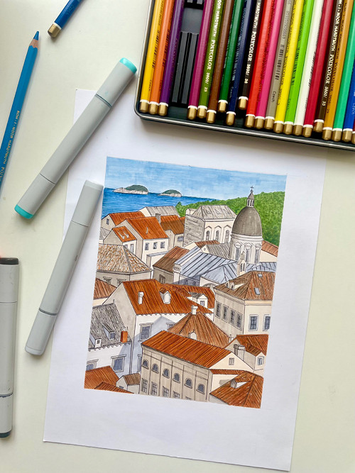 Dubrovník-umělecký tisk — foto 5
