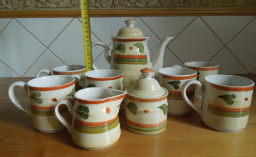 Retro keramický servis pro šest osob — foto 6