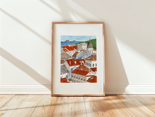Dubrovník-umělecký tisk — foto 6