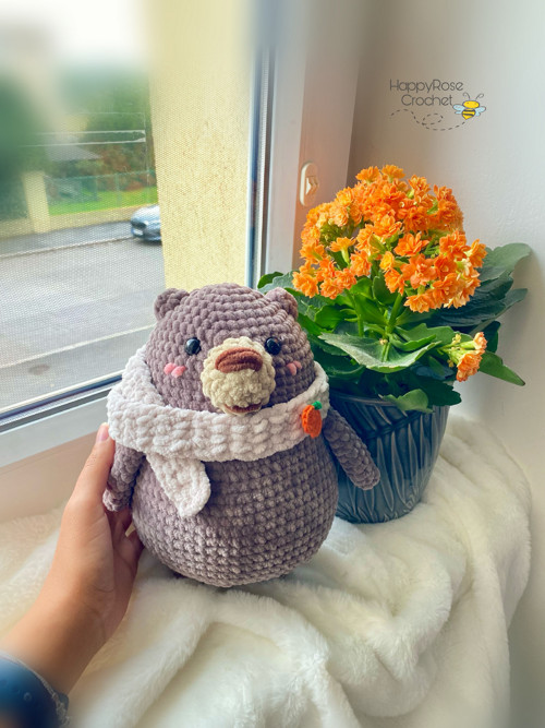 Podzimní medvídek s šálou — foto 5