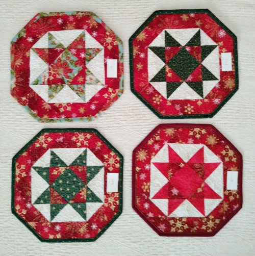 Patchworkové prostírání osmihran — foto 3