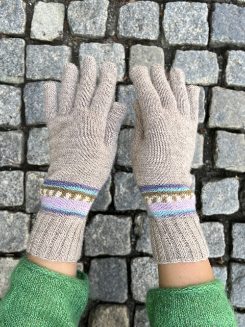 Rukavice pletené ručně Alpaca — foto 4