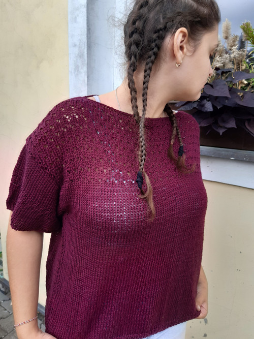 Tričko vínové — foto 3