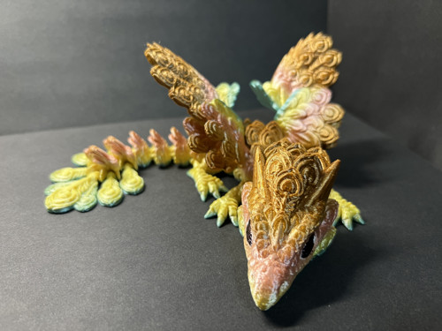 Mládě Pavího draka - 22 cm - 3D Tisk — foto 4