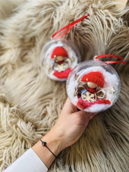 Macrame Baňka s andělem — foto 4