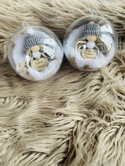 Macrame Baňka s andělem — foto 3