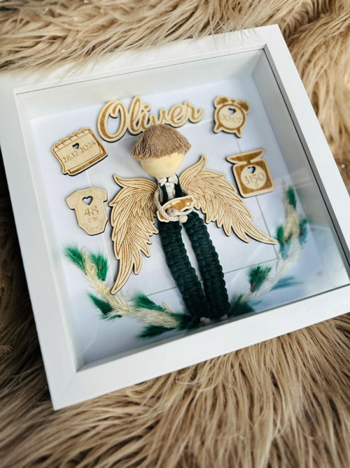 Macrame Ochranný obraz- anděl — foto 4