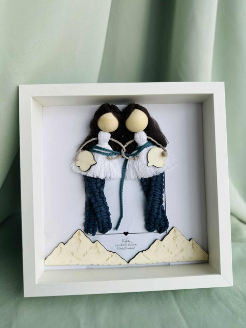 Macrame Kamarádky v rámu — foto 4