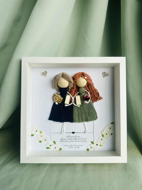 Macrame Kamarádky v rámu — foto 2